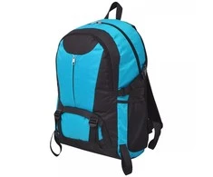 Turistinė kuprinė, 40 l, juoda ir mėlyna