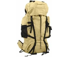 Turistinė kuprinė, chaki, 80L, oksfordo audinys