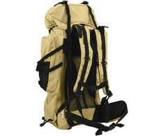 Turistinė kuprinė, chaki, 80L, oksfordo audinys