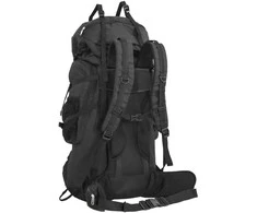 Turistinė kuprinė, juoda, 100L, oksfordo audinys
