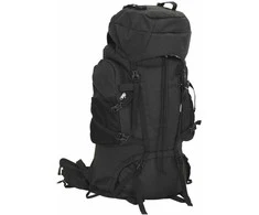 Turistinė kuprinė, juoda, 60L, oksfordo audinys