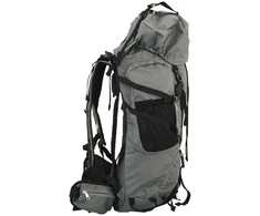 Turistinė kuprinė, pilka, 60L, oksfordo audinys
