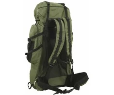 Turistinė kuprinė, uniformnė žalia, 100L, oksfordo audinys