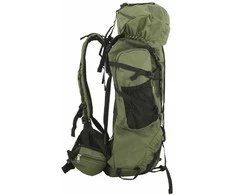 Turistinė kuprinė, uniformnė žalia, 60L, oksfordo audinys