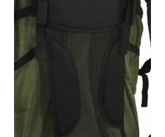 Turistinė kuprinė, uniformnė žalia, 80L, oksfordo audinys