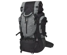 Turistinė kuprinė, XXL, 75 l, juoda/pilka
