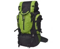 Turistinė kuprinė, XXL, 75 l, juoda/žalia