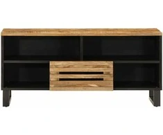 TV spintelė, 100x34x46cm, neapdorotos mango medienos masyvas