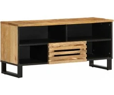 TV spintelė, 100x34x46cm, neapdorotos mango medienos masyvas