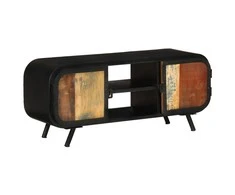 TV staliukas TV spintelė, 110x30x45cm, perdirbtos medienos masyvas