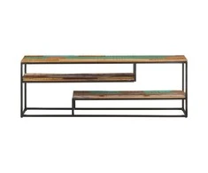 TV staliukas TV spintelė, 130x30x45 cm, perdirbtos medienos masyvas