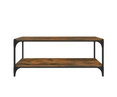 TV staliukas TV spintelė, dūminio ąžuolo, 100x33x41cm, mediena ir plienas
