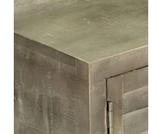 TV staliukas TV spintelė, pilka, 110x30x48cm, mango mediena ir žalvaris