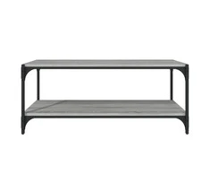 TV staliukas TV spintelė, pilka ąžuolo, 100x33x41cm, mediena ir plienas
