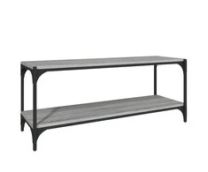 TV staliukas TV spintelė, pilka ąžuolo, 100x33x41cm, mediena ir plienas