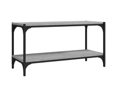 TV staliukas TV spintelė, pilka ąžuolo, 80x33x41cm, mediena ir plienas