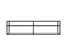 TV staliukas Televizoriaus spintelė, skaidri, 160x40x40,5cm, stiklas