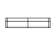TV staliukas TV spintelė, skaidri, 180x40x40,5cm, grūdintas stiklas