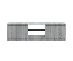 TV staliukas TV spintelė su LED apšvietimu, pilka ąžuolo, 120x30x35,5cm