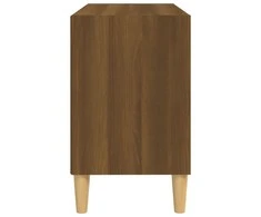 TV staliukas TV spintelė su medinėmis kojelėmis, ąžuolo, 69,5x30x50cm
