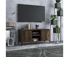 TV staliukas TV spintelė su metalinėmis kojelėmis, ąžuolo, 103,5x35x50cm