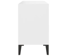 TV staliukas TV spintelė su metalinėmis kojelėmis, balta, 69,5x30x50cm