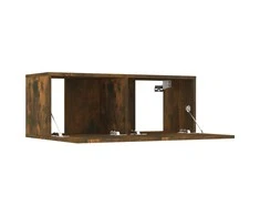 TV staliukas TV spintelės, 4vnt., dūminio ąžuolo, 80x30x30cm, mediena
