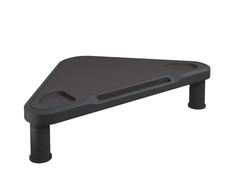 Kampinis monitoriaus stovas, juodos spalvos, 49x28x10,5cm