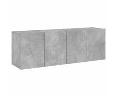 TV staliukas Prie sienos montuojamos TV spintelės, 2vnt., betono, 60x30x41cm