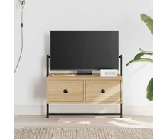 TV staliukas Sieninė televizoriaus spintelė, ąžuolo, 60,5x30x51cm, mediena