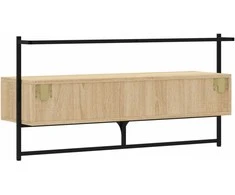 TV staliukas Sieninė televizoriaus spintelė, ąžuolo, 100,5x30x51cm, mediena