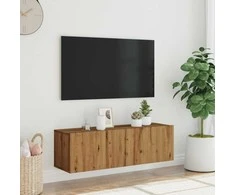TV staliukas Sieninė TV spintelė, artisano, 100x30x30cm, apdirbta mediena