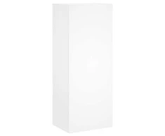 TV staliukas Sieninė TV spintelė, balta, 40,5x30x102cm, apdirbta mediena