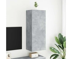 TV staliukas Sieninė TV spintelė, betono pilka, 40,5x30x102cm, mediena