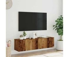 TV staliukas Sieninė TV spintelė, medienos, 120x30x30cm, apdirbta mediena
