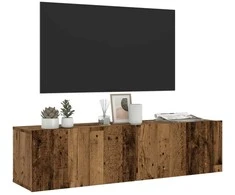 TV staliukas Sieninė TV spintelė, medienos, 120x30x30cm, apdirbta mediena