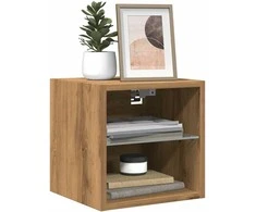 TV staliukas Sieninė TV spintelė su LED lemputėmis, artisano, 30x28,5x30cm