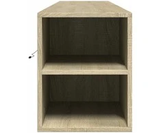 TV staliukas Sieninė TV spintelė su LED lemputėmis, ąžuolo, 180x31x39,5cm