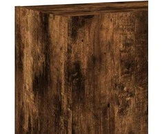 TV staliukas Sieninė TV spintelė su LED lemputėmis, dūminė, 100x35x41cm