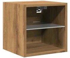 TV staliukas Sieninė TV spintelė su LED lemputėmis, artisano, 30x28,5x30cm