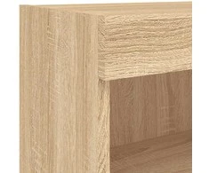 TV staliukas Sieninė TV spintelė su LED lemputėmis, ąžuolo, 60x30x40cm