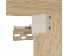 TV staliukas Sieninės TV spintelės, 2vnt., ąžuolo, 80x30x30cm, mediena