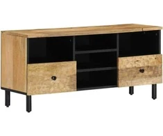 TV staliukas Televizoriaus spintelė, 100x33x46cm, mango medienos masyvas