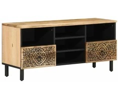 TV staliukas Televizoriaus spintelė, 100x33x46cm, mango medienos masyvas