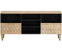 TV staliukas Televizoriaus spintelė, 100x33x46cm, mango medienos masyvas
