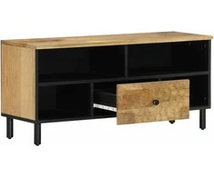 TV staliukas Televizoriaus spintelė, 100x33x46cm, mango medienos masyvas