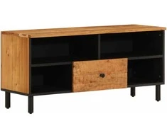 TV staliukas Televizoriaus spintelė, 100x33x46cm, akacijos medienos masyvas