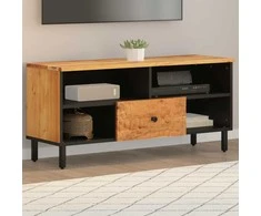 TV staliukas Televizoriaus spintelė, 100x33x46cm, akacijos medienos masyvas