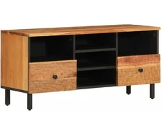 TV staliukas Televizoriaus spintelė, 100x33x46cm, akacijos medienos masyvas