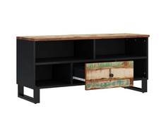 TV staliukas Televizoriaus spintelė, 100x33x46cm, perdirbta/apdirbta mediena